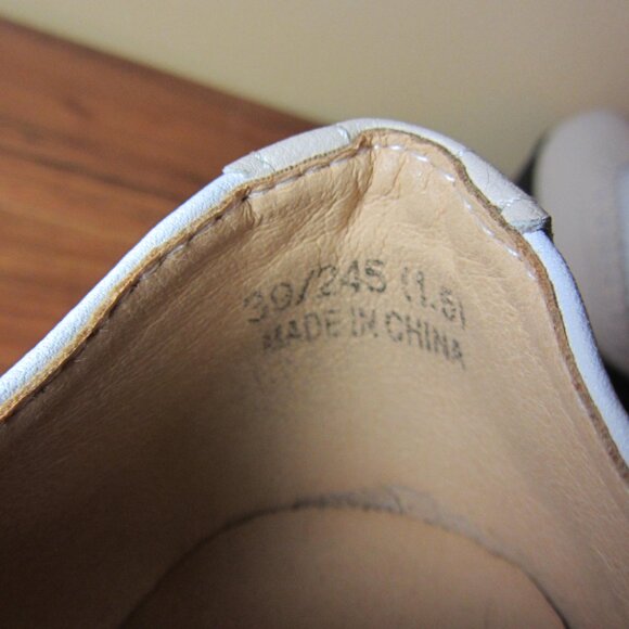 white & cream fashion creeper maty jane shoes size 39 or US 8.5 (CL346) - Picture 8 of 13